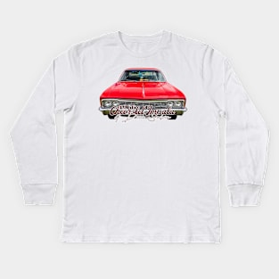 1966 Chevrolet Impala 4 Door Sedan Kids Long Sleeve T-Shirt